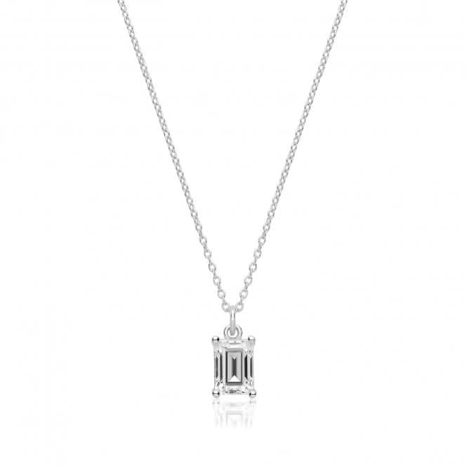 Single Stone 7 X 5 Emerald Cut Claw Set Pendant SPG0079Silver & CoSPG0079