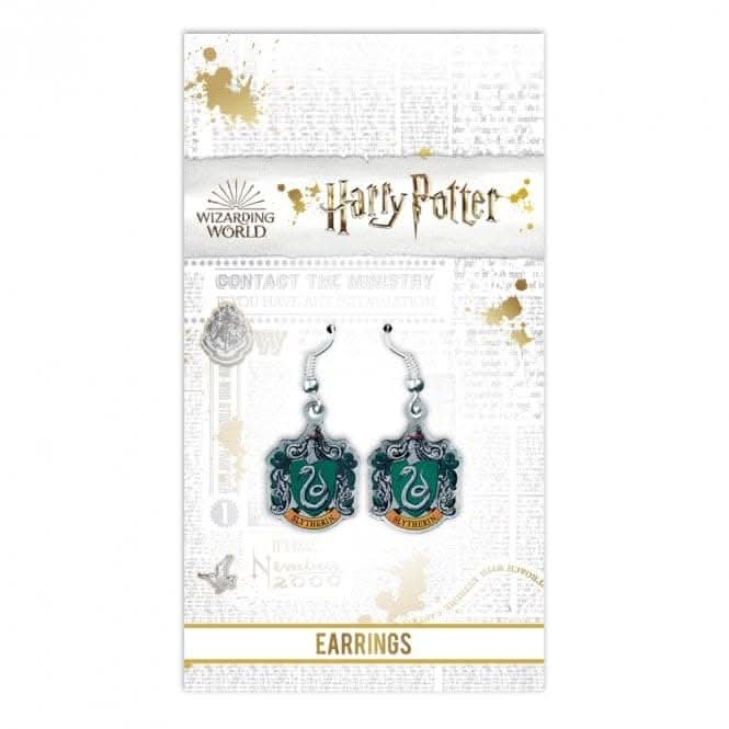 Slytherin Crest Drop Earrings