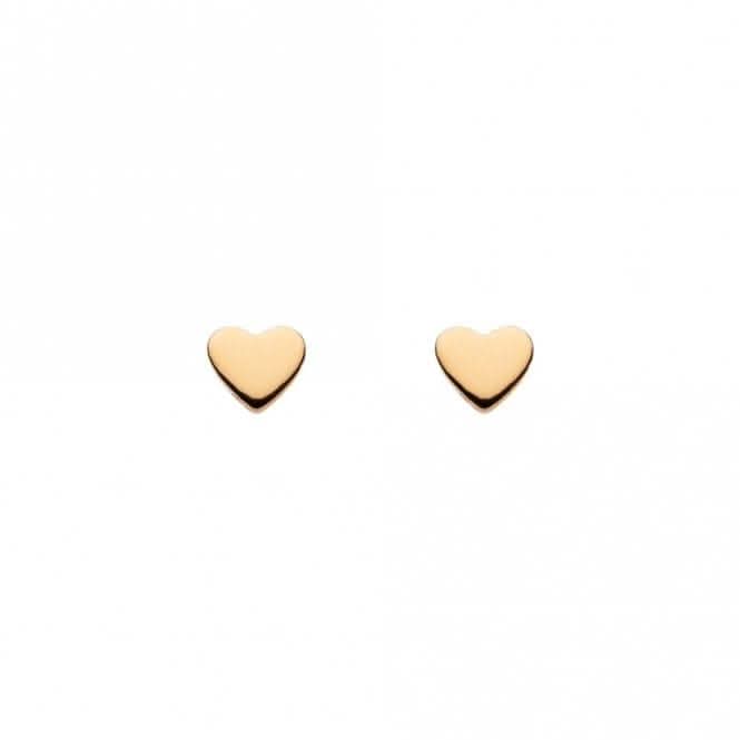 Small Heart Gold Plated Stud Earrings 4390GD