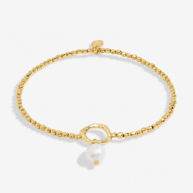 Solaria Baroque Pearl Gold Plated Loop 17.5cm Bracelet 7161Joma Jewellery7161