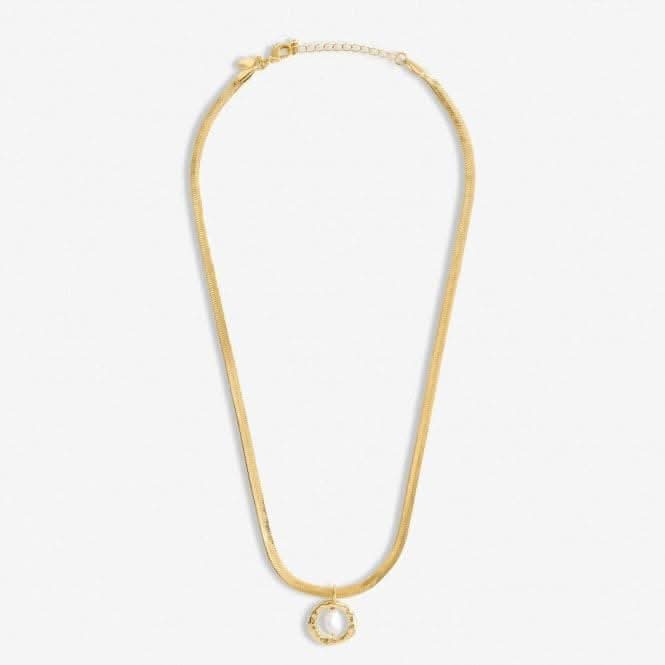 Solaria Baroque Pearl Gold Plated Pendant 46cm + 5cm Necklace 7154