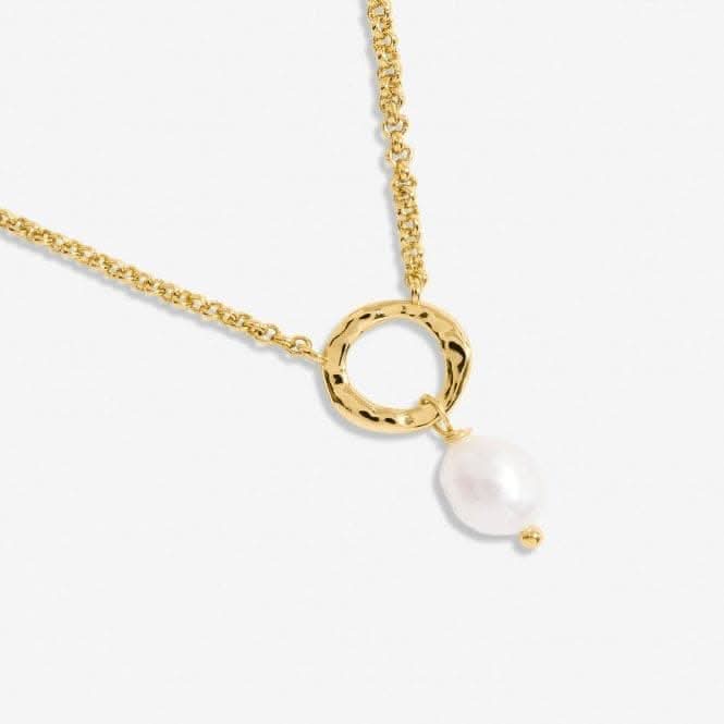 Solaria Baroque Pearl Gold Plated Zirconia 46cm + 5cm Necklace 7160Joma Jewellery7160