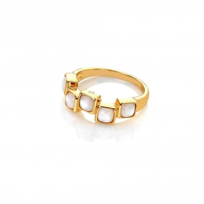 Square Stepped MOP Ring DR267