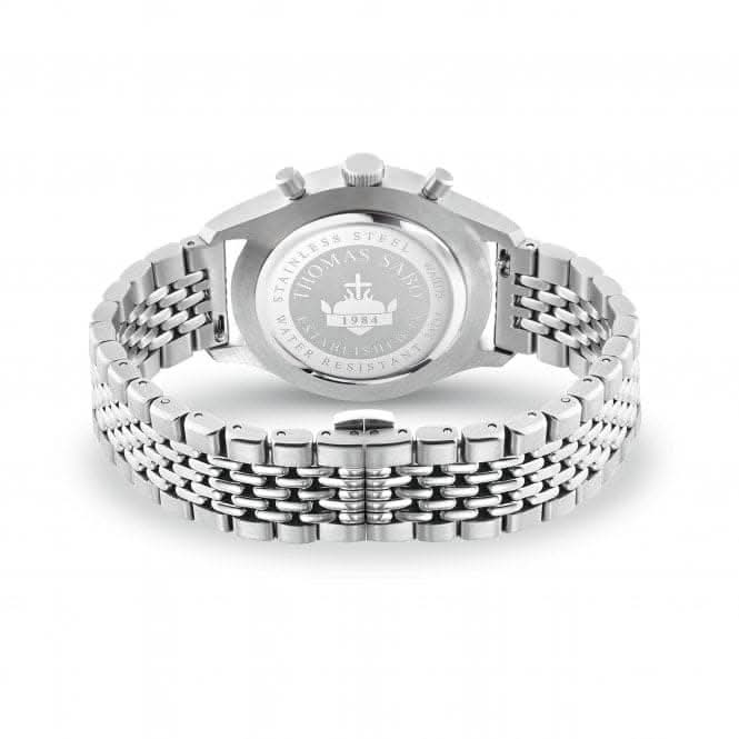 Stainless Steel Black Chronograph Men's Watch WA0375-201-203