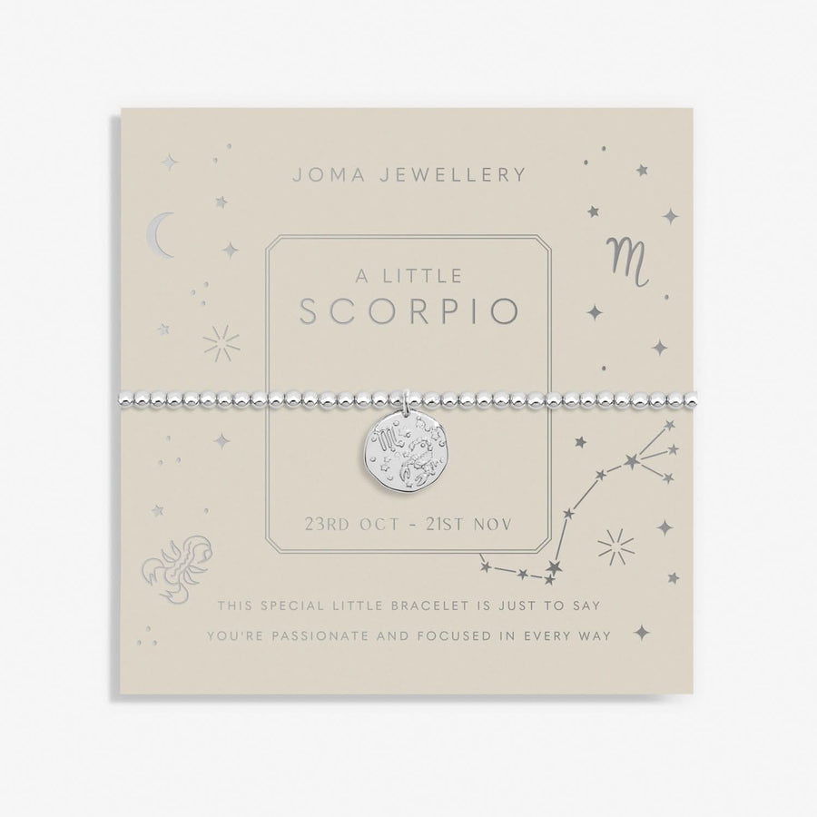 Star Sign A Little Scorpio Silver Plated Bracelet 7439