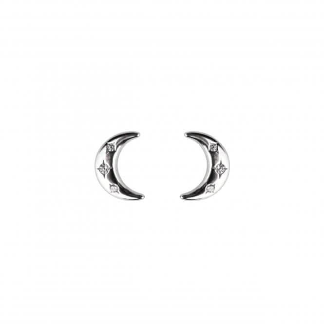 Stars in Moon Zirconia Stud Earrings 3443CZDew3443CZ