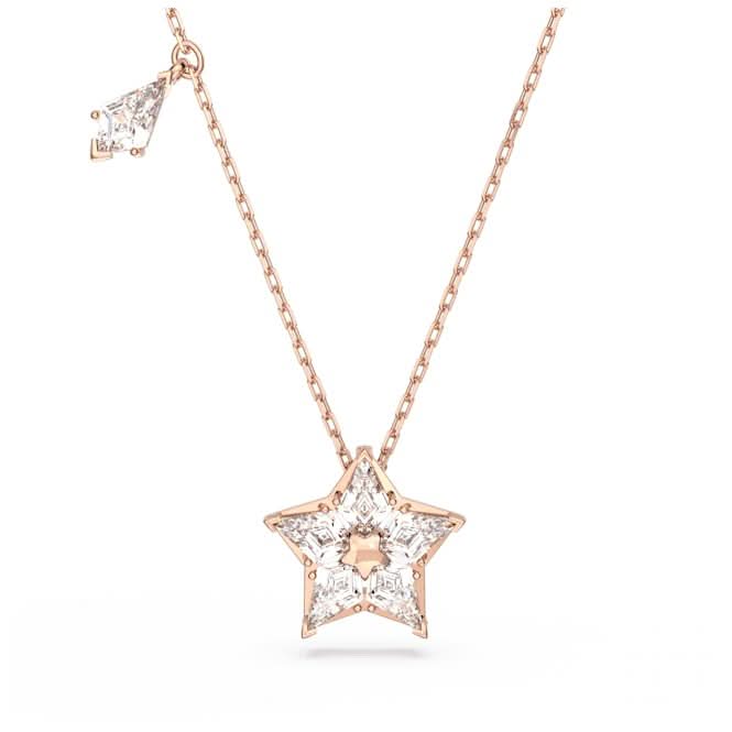 Stella Kite Cut Star White Rose Gold-tone Plated Pendant 5645463