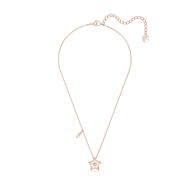 Stella Kite Cut Star White Rose Gold-tone Plated Pendant 5645463