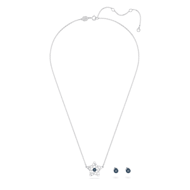 Stella Star Blue Rhodium Plated Set 5646762