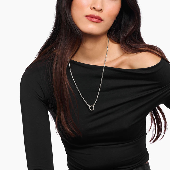 Sterling Silver 2.7mm Venetian Round Clasp Necklace KE2322 - 637 - 21Thomas Sabo Charm ClubKE2322 - 637 - 21 - L60