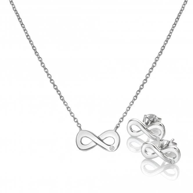 Sterling Silver Amulets Infinity Set SS141