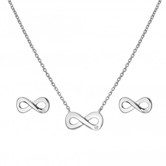 Sterling Silver Amulets Infinity Set SS141