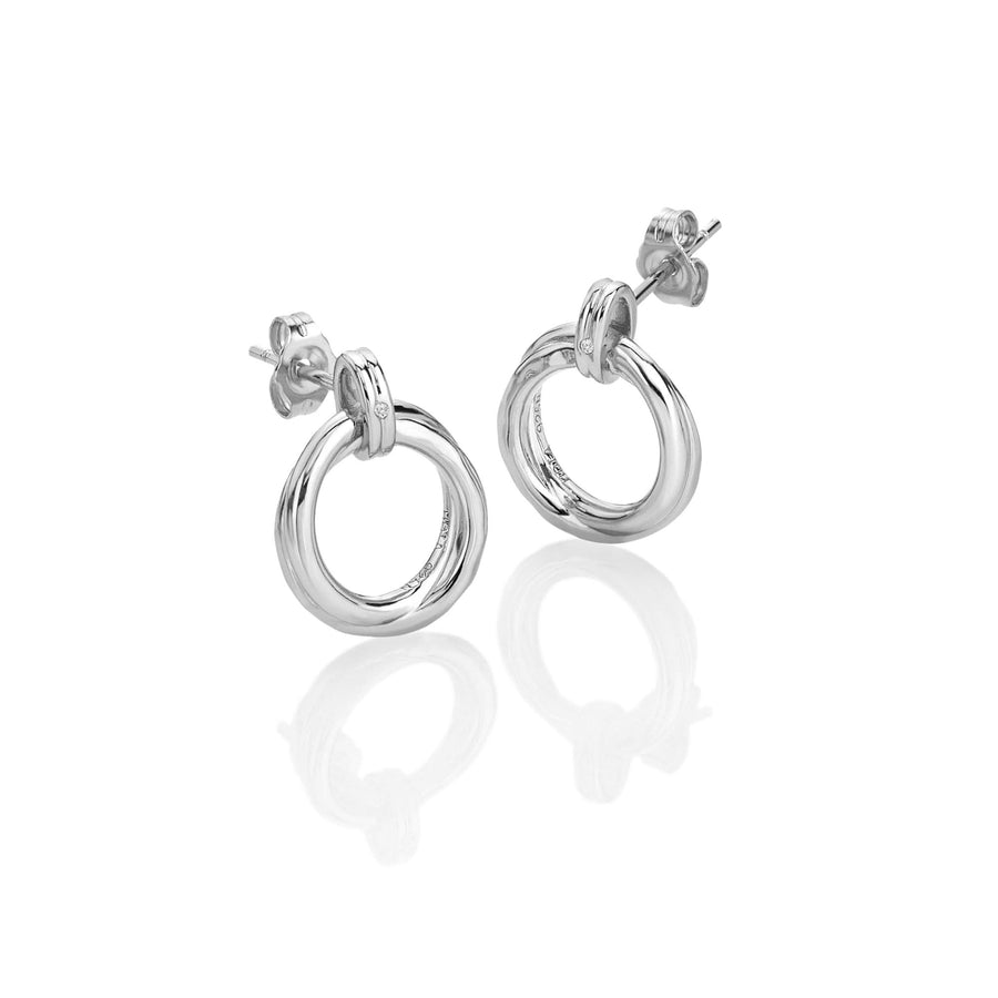 Sterling Silver Aura Stud Earring DE824