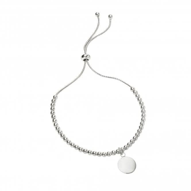 Sterling Silver Ball Disc Bracelet B5240