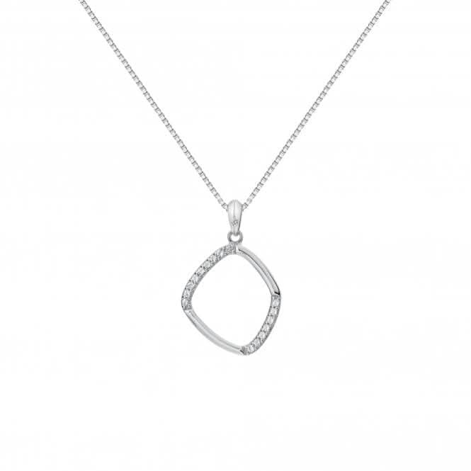 Sterling Silver Behold White Topaz Large Pendant DP781