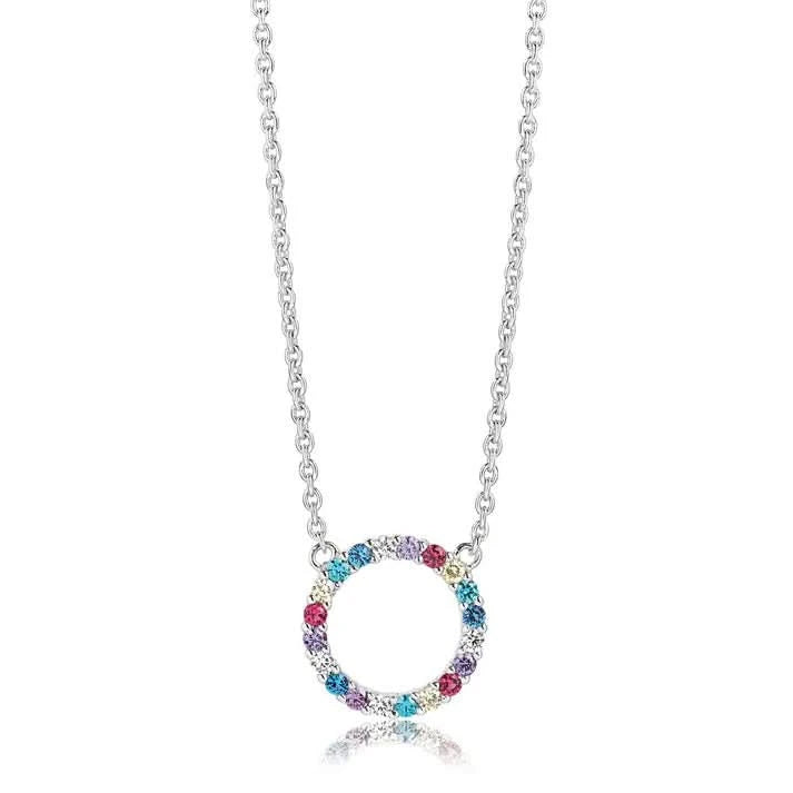 Sterling Silver Biella Grande Necklace SJ-C338-XCZ