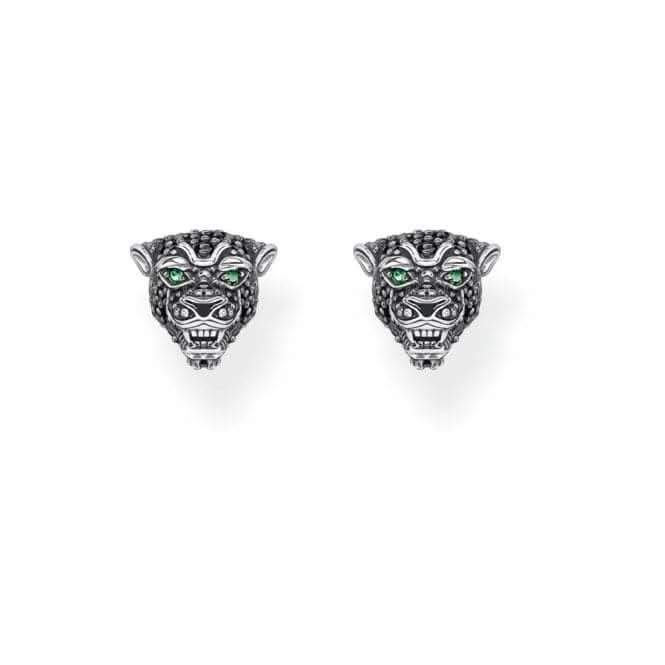 Sterling Silver Black Cat Ear Studs H2110 - 845 - 11Thomas Sabo Sterling SilverH2110 - 845 - 11