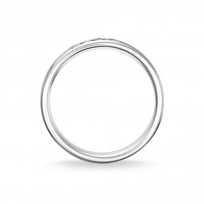 Sterling Silver Black Tiger Pattern Ring TR2291 - 643 - 11Thomas Sabo Sterling SilverTR2291 - 643 - 11 - 48