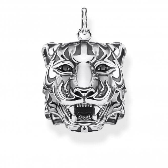 Sterling Silver Black Tiger Pendant PE887-643-11
