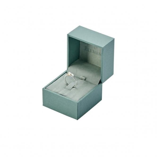 Sterling Silver Blue Topaz Cushion Cut Ring R3717T