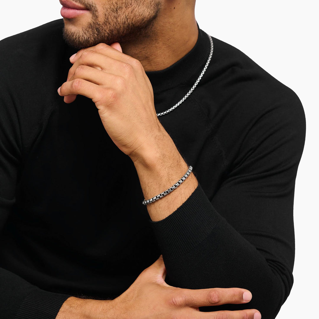 Sterling Silver Box Chain Bracelet A2198 - 637 - 21Thomas Sabo Sterling SilverA2198 - 637 - 21 - L18