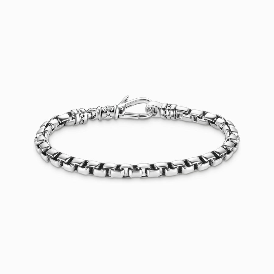 Sterling Silver Box Chain Bracelet A2198-637-21