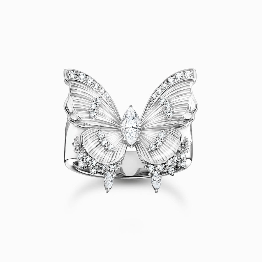 Sterling Silver Butterfly Paradise Cocktail Ring TR2495-051-14