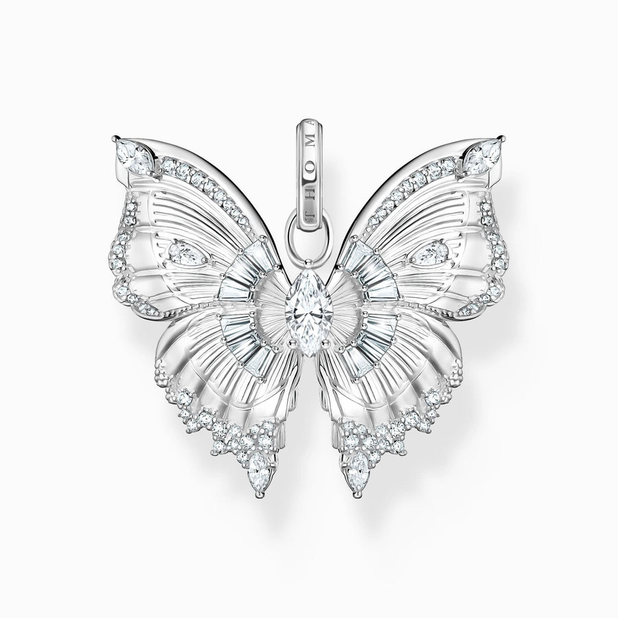 Sterling Silver Butterfly Paradise Pendant PE984-051-14