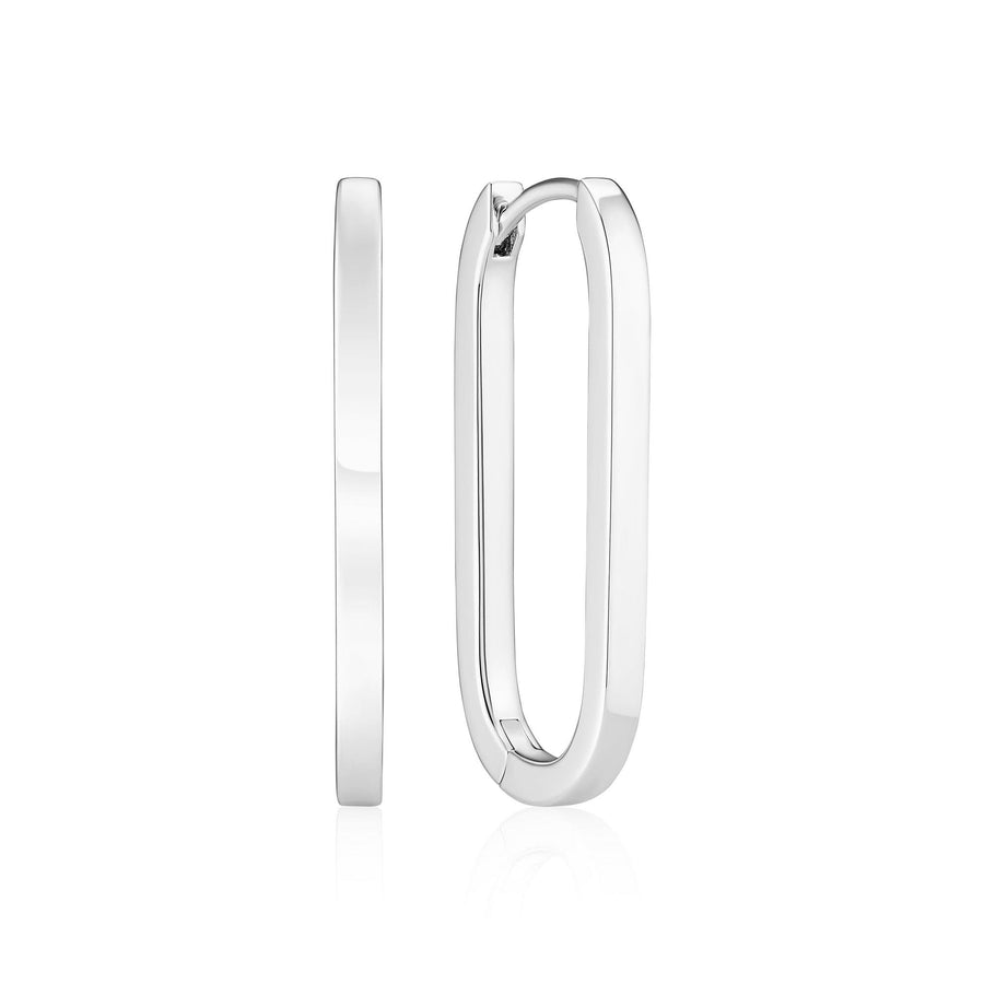 Sterling Silver Capizzi Pianura Medio Earrings SJ-E42212