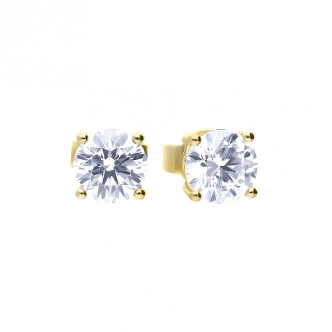 Sterling Silver Clear Cubic Zirconia Earrings E6401