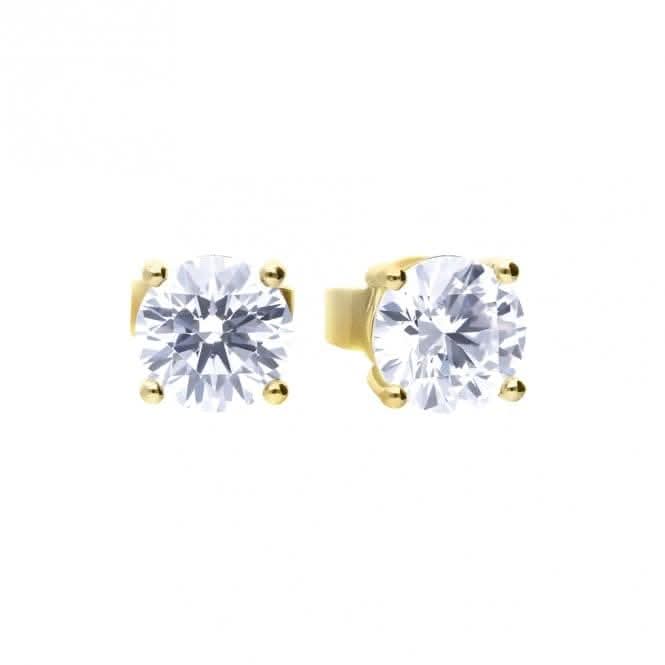 Sterling Silver Clear Cubic Zirconia Earrings E6402