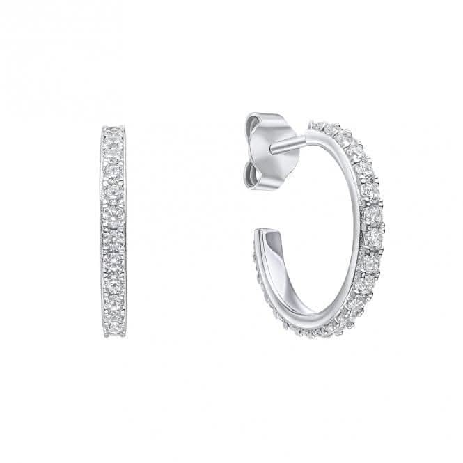 Sterling Silver Clear Cubic Zirconia Earrings E6406