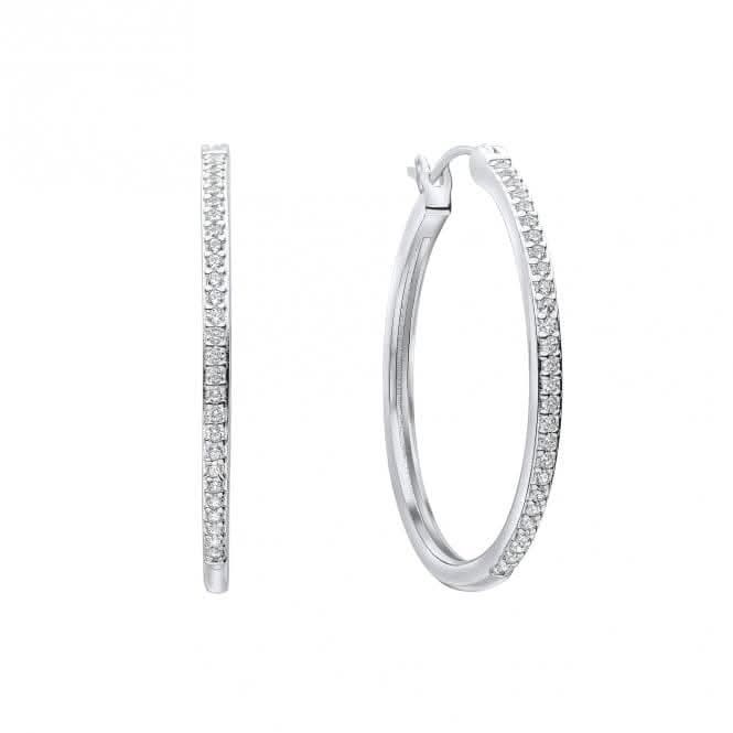 Sterling Silver Clear Cubic Zirconia Earrings E6413