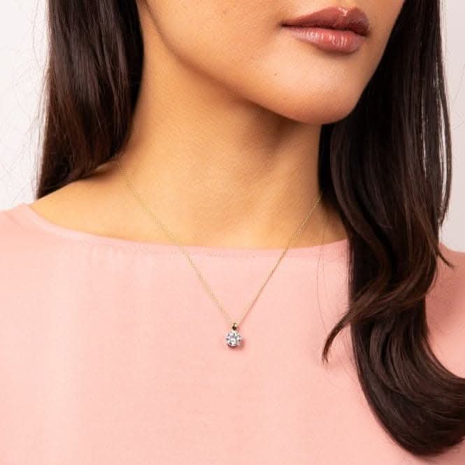 Sterling Silver Clear Cubic Zirconia Pendant P5396