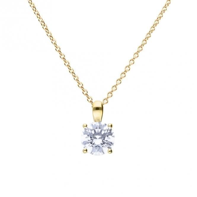 Sterling Silver Clear Cubic Zirconia Pendant P5396