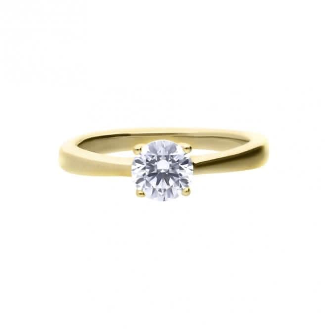 Sterling Silver Clear Cubic Zirconia Ring R3867