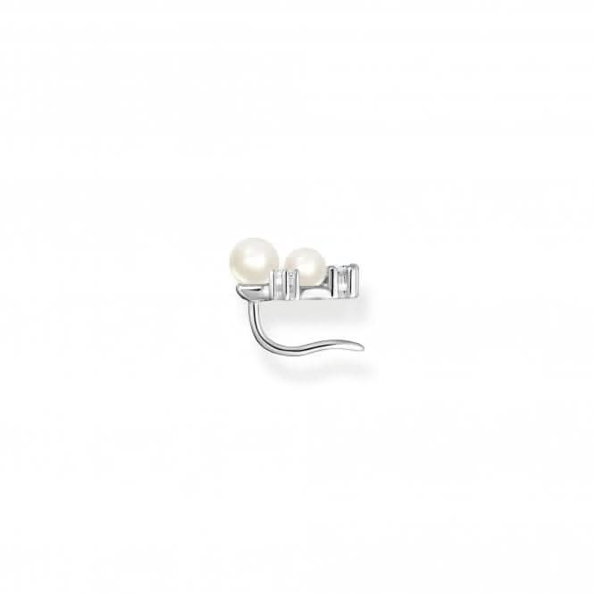 Sterling Silver Delicate Pearl Ear Climbers H2211-167-14