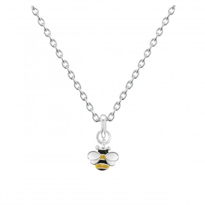 Sterling Silver Dinky Bee Enamel Pendant 9559MEDew9559ME