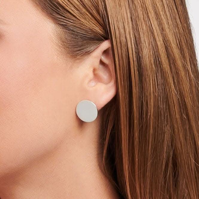 Sterling Silver Disc Earrings H2203-001-21
