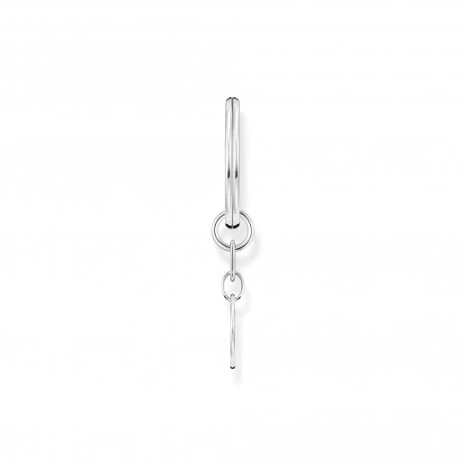 Sterling Silver Disc Key Ring KR15-637-21