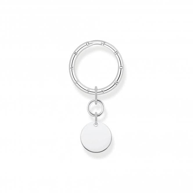 Sterling Silver Disc Key Ring KR15-637-21