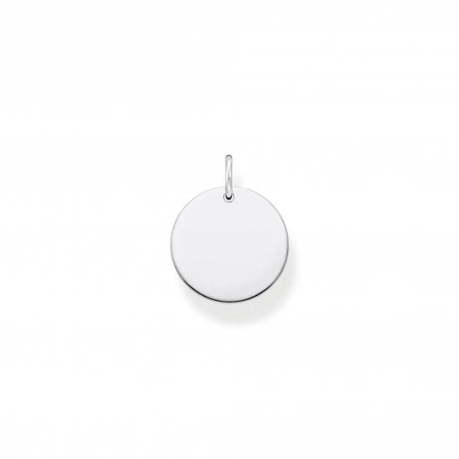 Sterling Silver Disc Pendant PE923-001-21