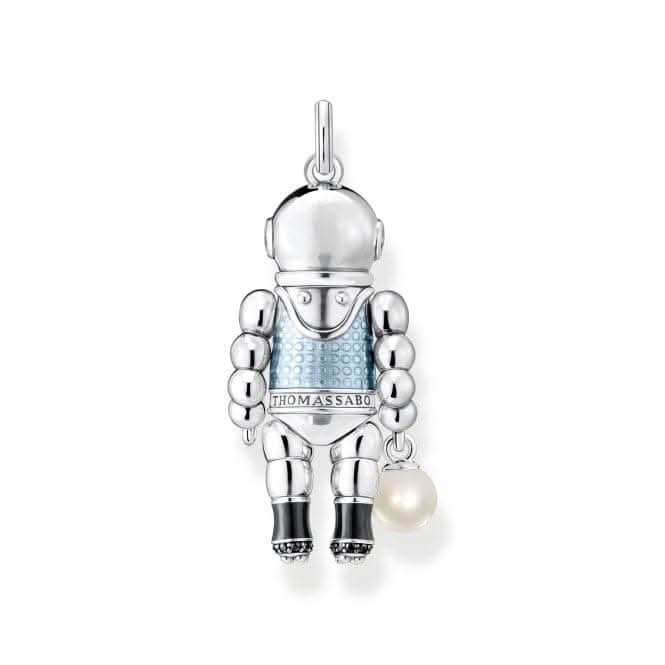 Sterling Silver Diver Pearl And Blue Stones Pendant PE933 - 516 - 7Thomas Sabo Sterling SilverPE933 - 516 - 7