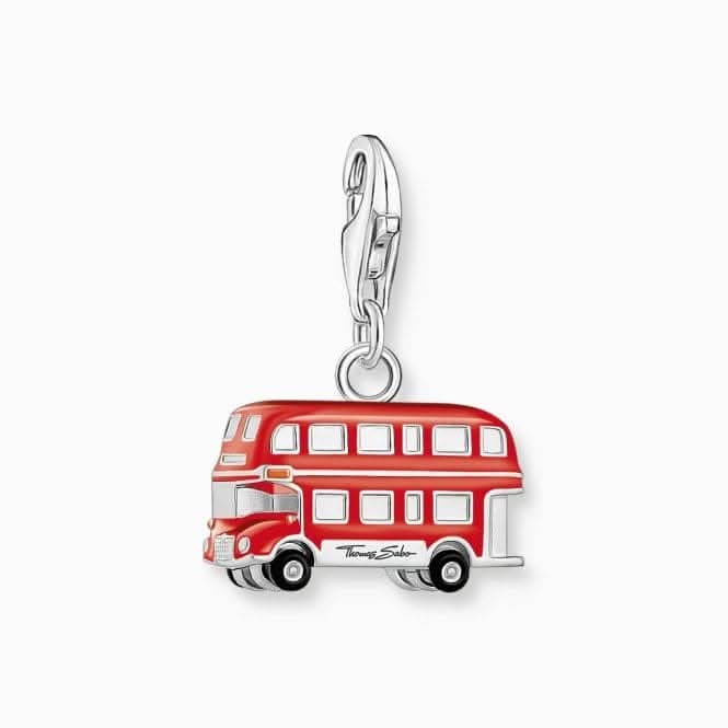 Sterling Silver Enamel LONDON bus Charm 2119-007-10