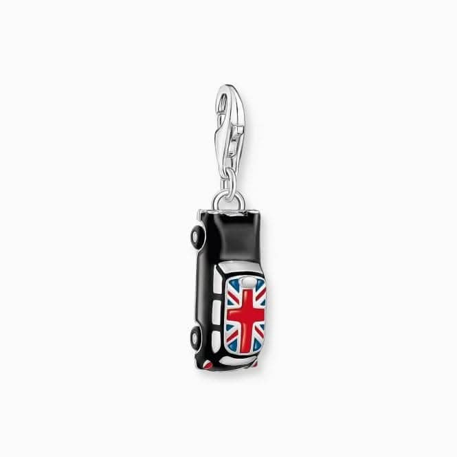 Sterling Silver Enamel LONDON Taxi With Union Jack Charm 2169-041-7