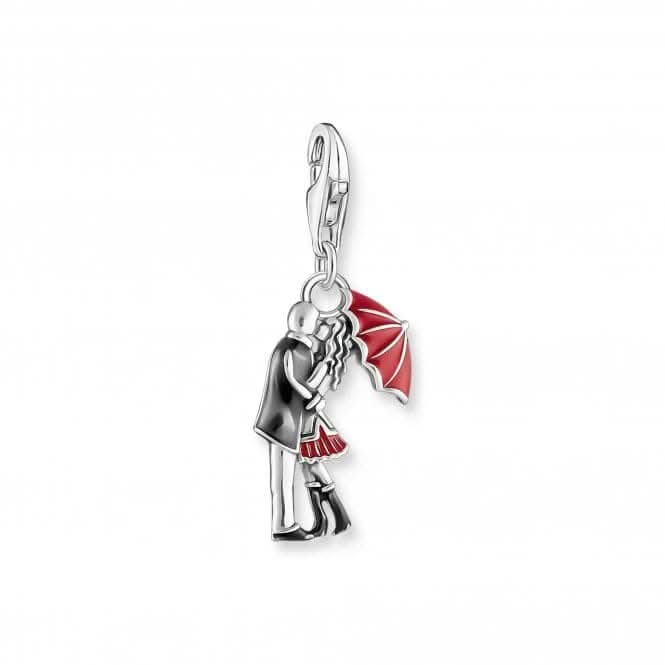 Sterling Silver Enamel Red Kissing Couple Charm 2069-664-10