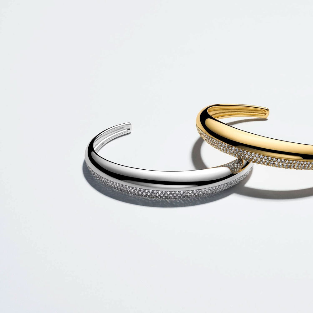 Sterling Silver Fasano Bangle SJ-BG2487-CZ