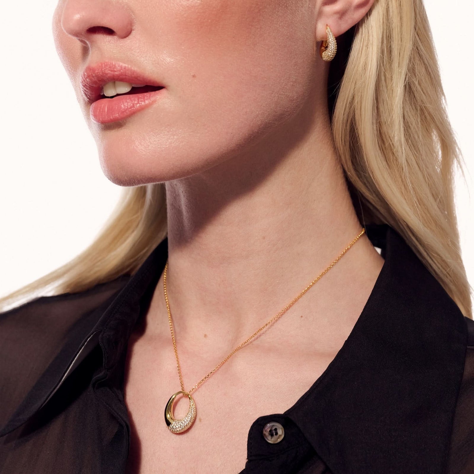 Sterling Silver Glorenza Necklace SJ - N2482 - CZSif JakobsSJ - N2482 - CZ