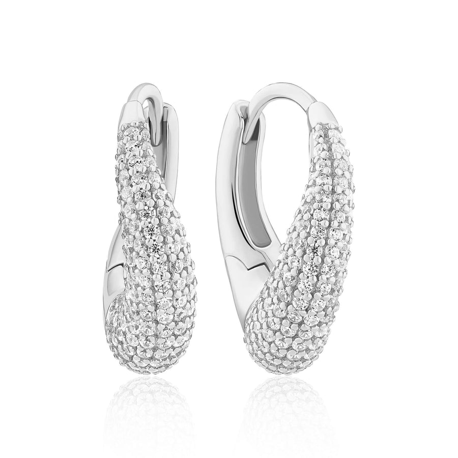 Sterling Silver Glorenza Piccolo Earrings SJ-E2482-CZ