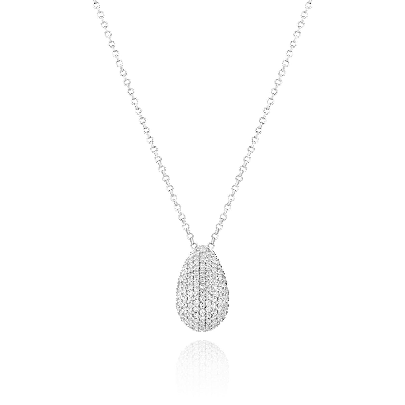 Sterling Silver Goccia Altro Necklace SJ - N2480 - CZSif JakobsSJ - N2480 - CZ